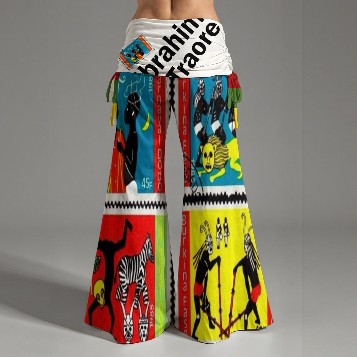 Casual Grandeur Women's Small High Waist Wide Leg Pants