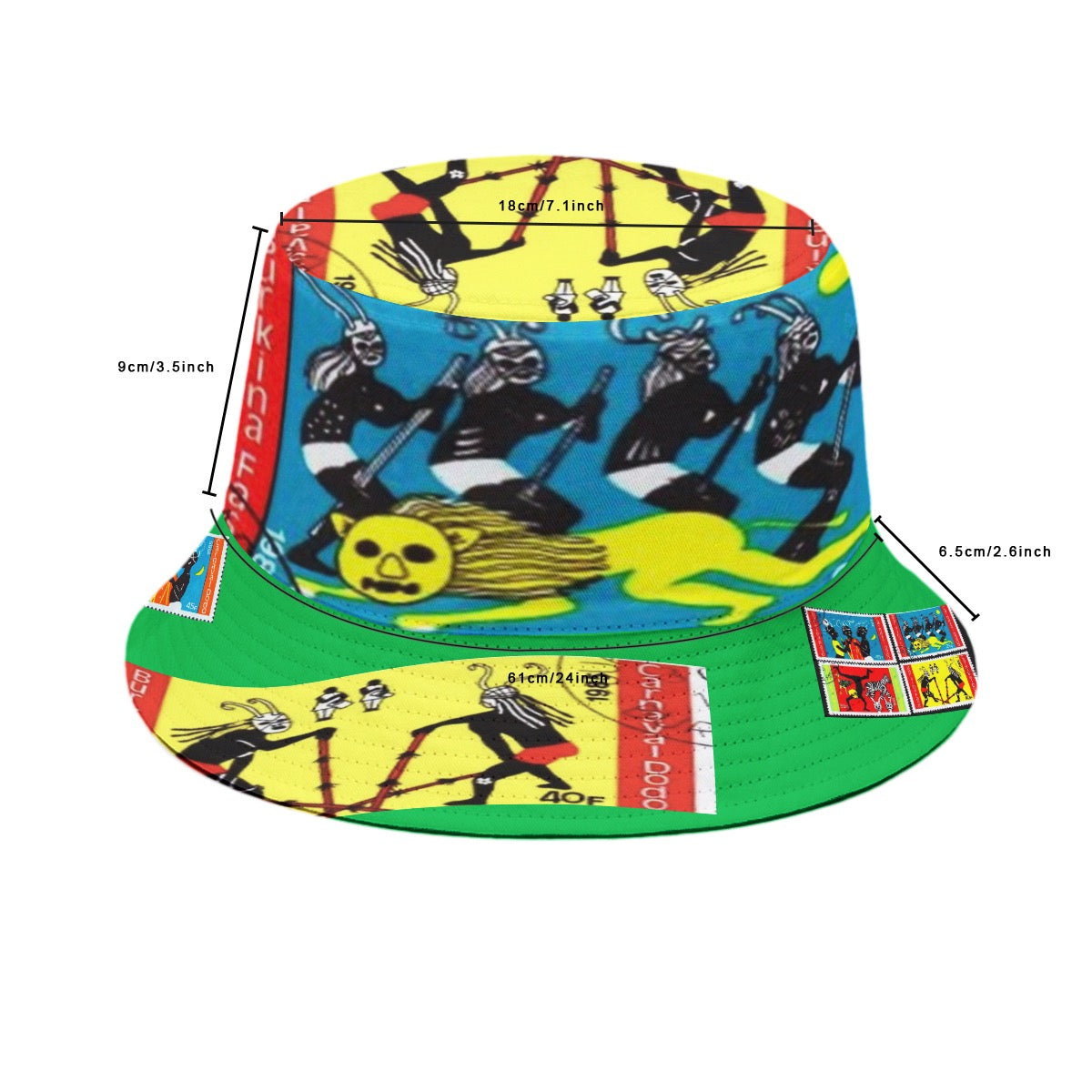 Goddi Printed African Stamped Bucket Hat