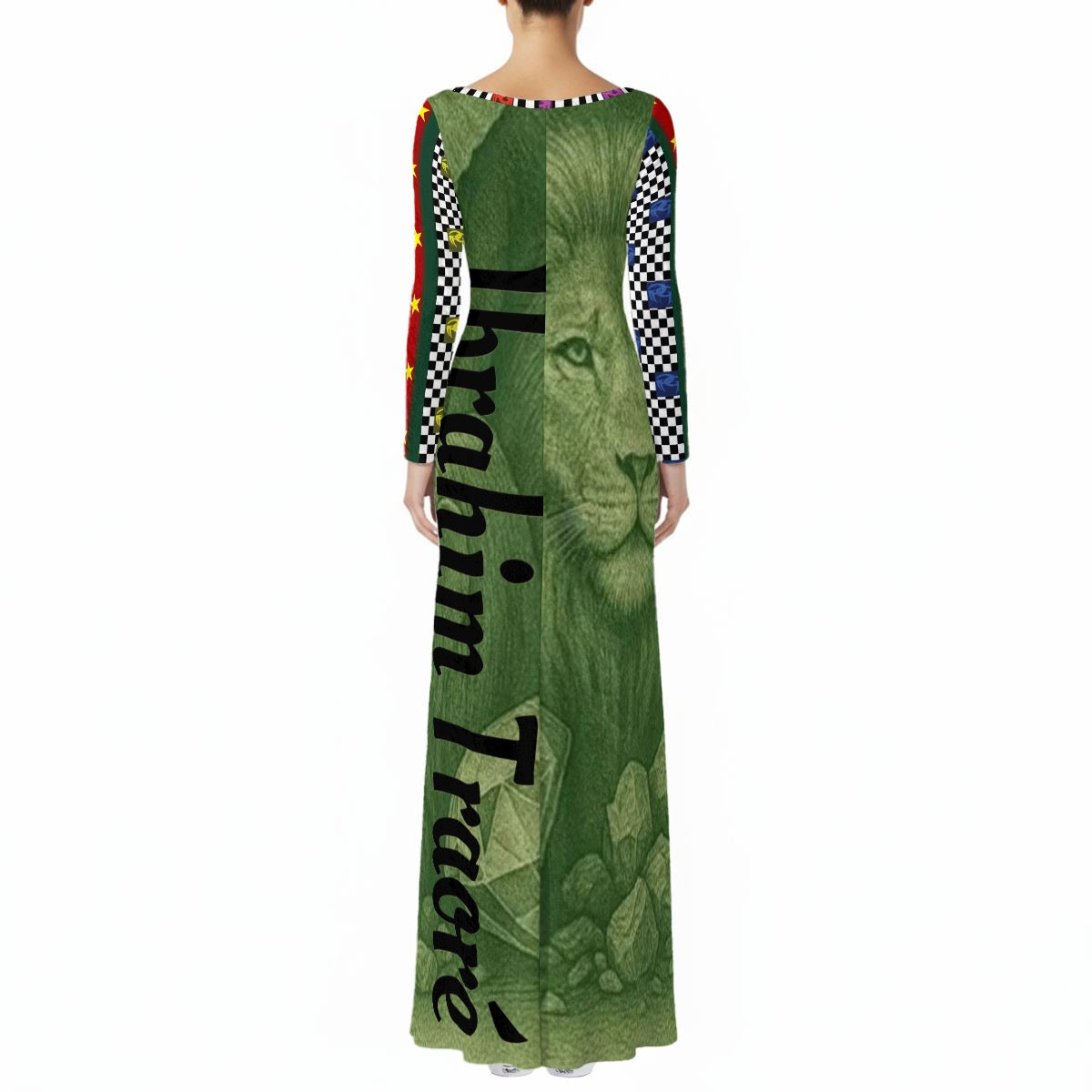 History In Motion GODDI Long Sleeve Maxi Dress Round - S