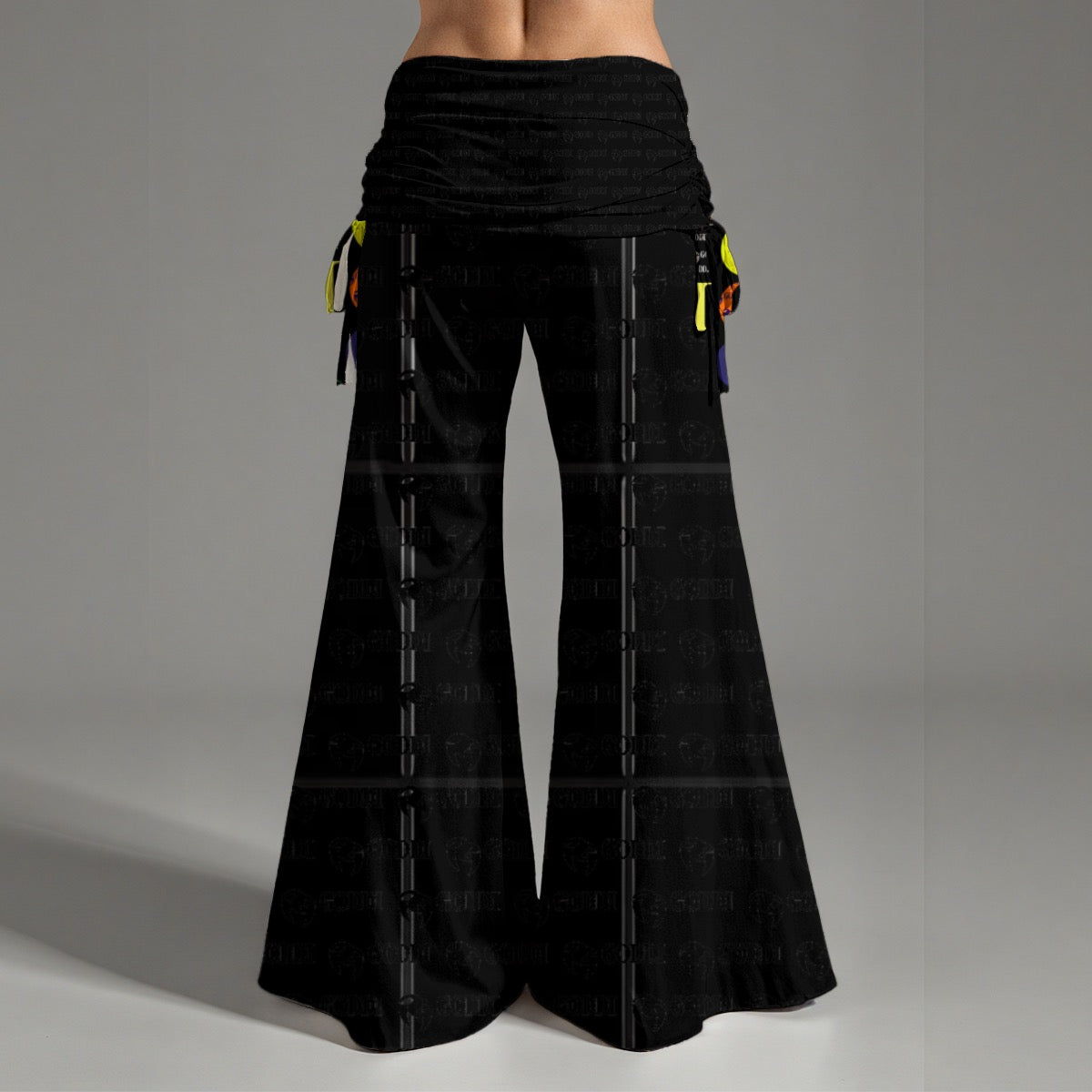 All-Over Print Women's High Waist Wide Leg Pants