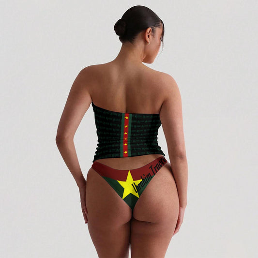 GODDI GODD - IMAGE Blueprint Monogram Bandeau & Brief Set Women S