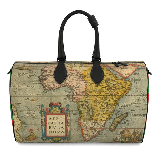 GODDI No.54 Small Luxury Africa Map Duffel Bag