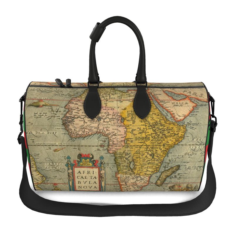 GODDI No.54 Small Luxury Africa Map Duffel Bag