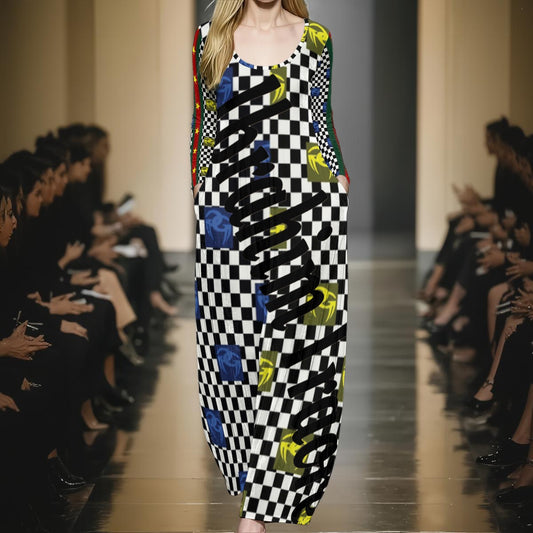 History In Motion GODDI Long Sleeve Maxi Dress Round - S