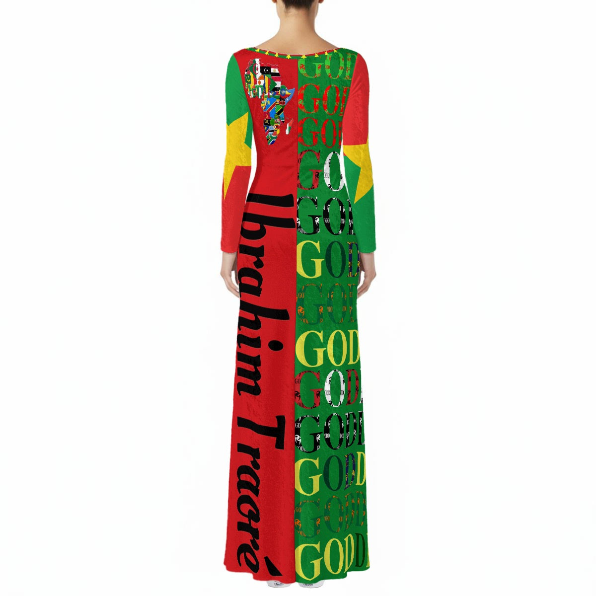 All-Over Print Women'S Velvet Shine Maxi Dress