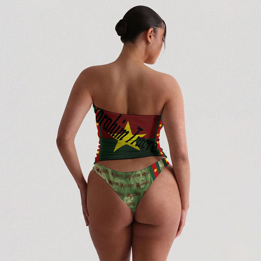 The Art of Seductive Afro 50 Bandeau & Brief Set