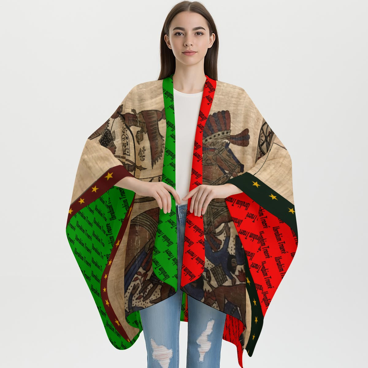 The Exodus Goddi Ibrahim Traore History In Motion Shawl