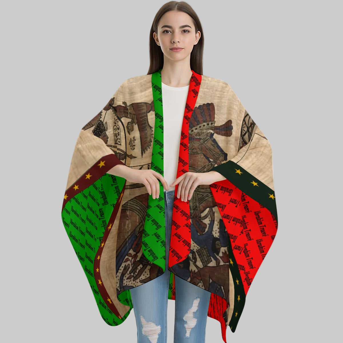 The Exodus Goddi Ibrahim Traore History In Motion Shawl