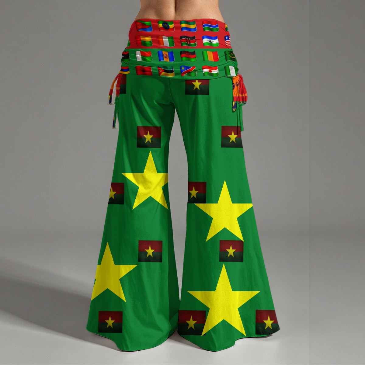 GODDI Chic All-Over Women's High Waist Wide Leg Pants