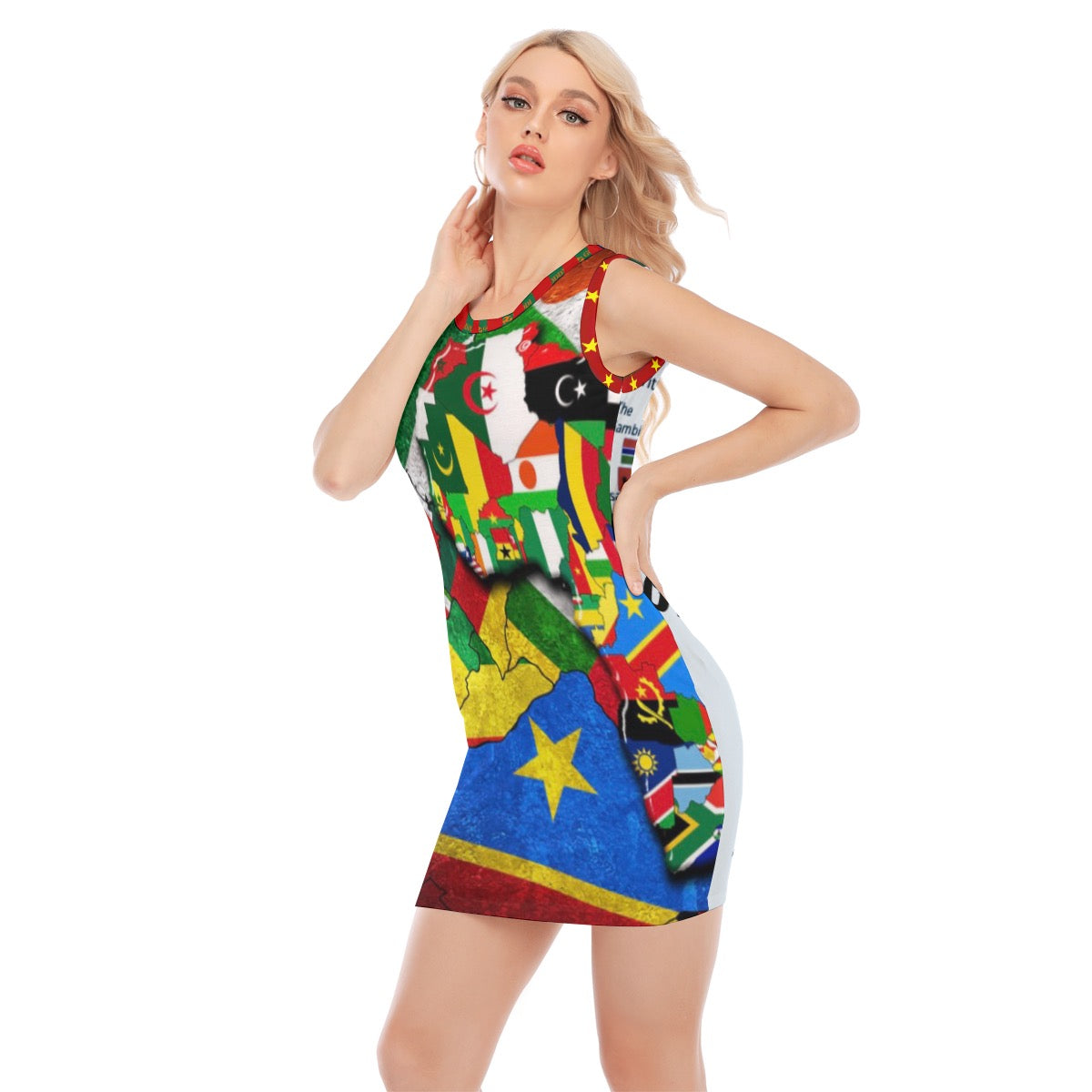 Africa United Sleeveless Hip Skirt Woman’s XS