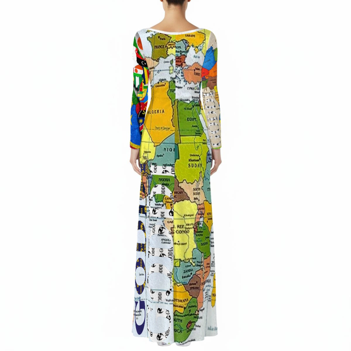 The Great Divide Ibrahim Traoré Signature Long Sleeve Velvet Maxi Dress Women’s - s