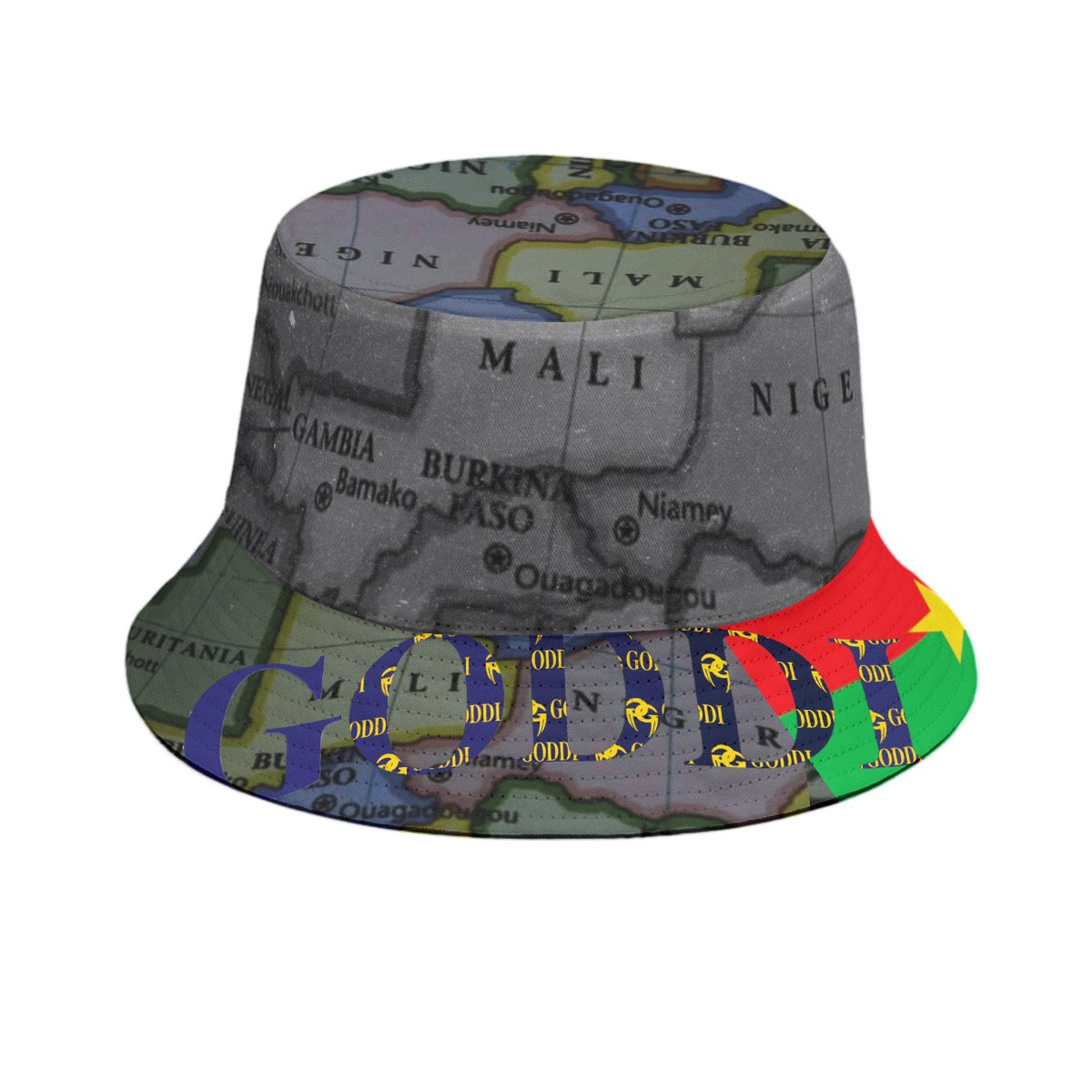GODDI No. 54 Double G Multicolor Reversible Bucket Hat