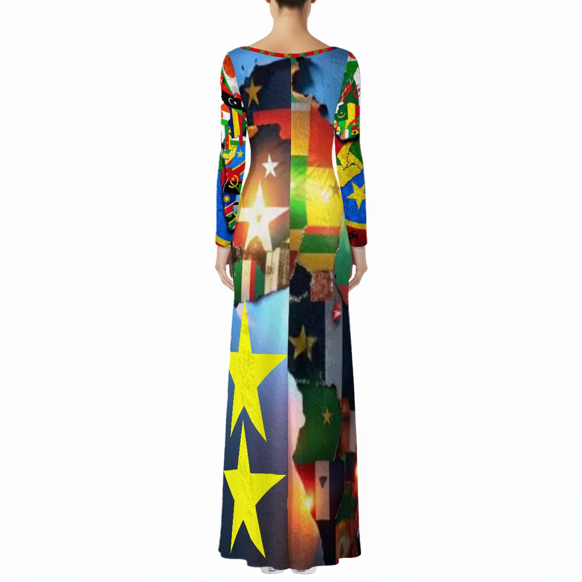 Africa’s 54 Long-Sleeve Maxi Dress GODDI￼