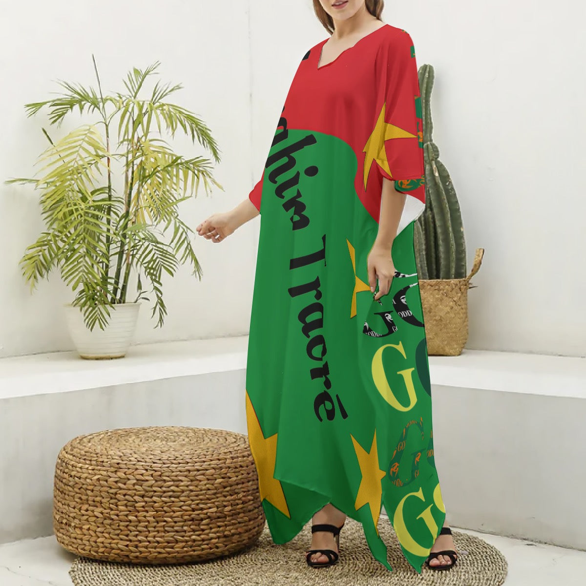 Burkina Faso Loungewear long Kaftan - S