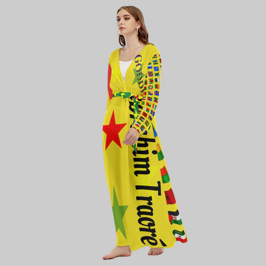 The Rising Goddi Double GG Long Beach Robe xs