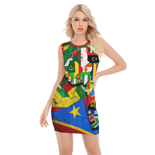 Africa United Sleeveless Hip Skirt Woman’s XS